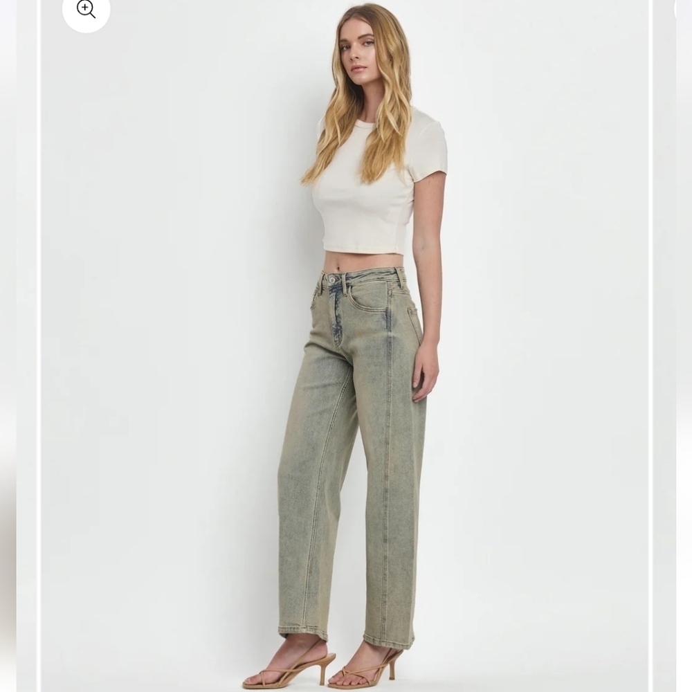Vervet Free Spirit - Super High Rise Barrel Jeans - Picture 3 of 6